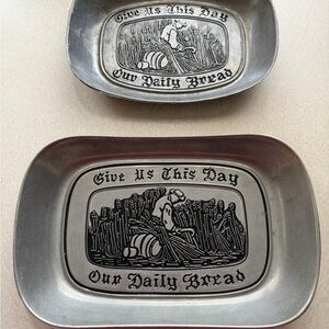Vintage Bread Trays with Engraving